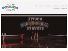 Tablet Screenshot of friscoimprovplayers.com